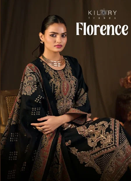 Florence By Kilory Pure Muslin Digital Printed Dress Material